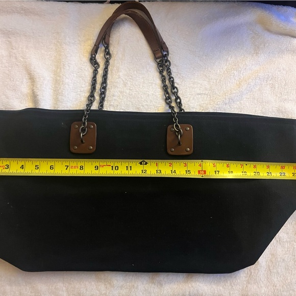 Bottega Veneta Black Tote with Brown Handles - Picture 8 of 11